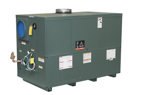 Copper fin tube style boiler 